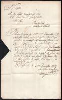 1851 Luzsovics László pécsi polgármester által aláírt levél