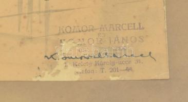 cca 1930 Komor Marcell (1868-1944) építész és fia, Komor János (1900-?): Ismeretlen zsinagóga terve....