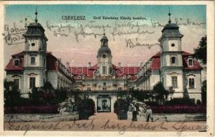 1923 Cseklész, Ceklís, Bernolákovo; Gróf Esterházy Károly kastély / castle