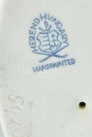Herendi porcelán harmonikázó fiú, kézzel festett, jelzett, kopásnyomokkal, m: 20 cm