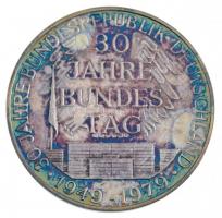 Német Szövetségi Köztársaság 1979. 30 éves a Német Szövetségi Köztársaság jelzett Ag emlékérem, eredeti dísztokban (24,92g/0.999/40mm) T:1 (eredetileg PP) patina