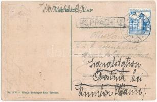 Tátralomnic, Tatranská Lomnica (Magas-Tátra, Vysoké Tatry); Palota szálloda és fürdőház télen. Feitz...