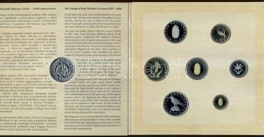 2008. 1Ft-100Ft 7klf db + Mátyás denár Ag fantáziaverete "Reneszánsz emlékév" szettben T:PP Csak 3000db!