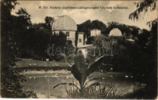 Ógyalla, Stará Dala, Hurbanovo; M. kir. Konkoly alapítványú csillagvizsgáló főépülete tó részlettel / observatory, lake (EK)