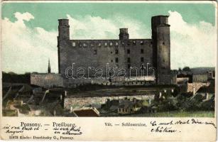 Pozsony, Pressburg, Bratislava; vár. Duschinsky G. kiadása / castle (r) (non PC)