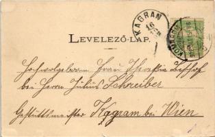 1902 Komárom, Komárno; Nádor utca, Hazai Általános Biztosító Rt. főügynöksége, Korona Takarékpénztár...