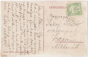 Vámosbalog, Balogvár, Velky Blh; Coburg herceg kastélya. Szilágyi Arthur műintézetéből / castle, par...