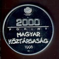 1998. 2000Ft Ag "UNICEF-A világ gyermekei" T:PP