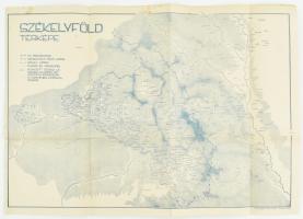 1939 Székelyföld térképe, jó állapotban, 35×50 cm