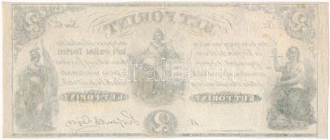 1852. 2Ft "Kossuth bankó" "G" kitöltetlen T:II
Hungary 1852. 2 Forint "C&q...