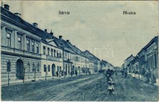 1933 Sárvár, Fő utca, elemi leány iskola