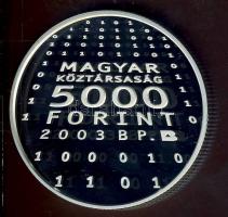 2003. 5000Ft Ag "Neumann János" T:PP Csak 3000db!