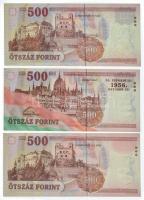 1998 500Ft "EC" + 2006. 500Ft "EB" "A forradalom 50. évfordulója 1956. októ...