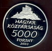 2003. 5000Ft Ag "Hollókő" T:PP Csak 5000db!
