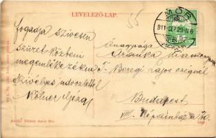 1911 Mór, Mórvidéki Takarékpénztár. W.L. Bp. 2022. Eibisch Antal kiadása (r)