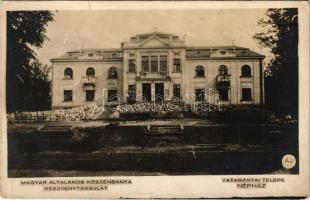 1923 Tatabánya, Magyar Általános Kőszénbánya Részvénytársulat tatabányai telepe, Népház (EK)
