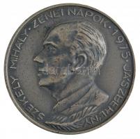 1978. Székely Mihály Zenei Napok 1978 - Jászberény ezüstözött fém emlékérem (60mm) T:2