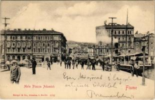 1902 Fiume, Rijeka; Molo Piazza Adamich, Senj-Fiume steamship