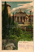 Fiume, Rijeka; Tersatto / Trsat. Kuenstlerpostkarte No. 1121. von Ottmar Zieher litho s: Raoul Frank
