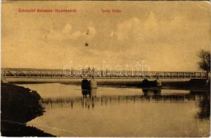 1913 Balassagyarmat, Ipoly hídja. W.L. 990. (EB)