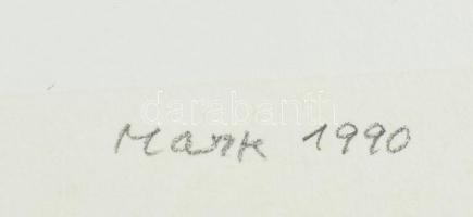 Mark (Márkus), Anna (1928-): Geometrikus kompozíció. Szitanyomat, papír, jelzett, E.A. művészpéldány...