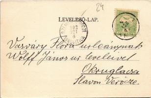 1902 Tihany, kilátás a Balatonra. Kampmann H. kiadása