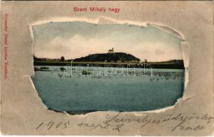 1905 Szent Mihály-hegy (Vonyarcvashegy), kápolna a Balatonnál. Sujánszky József kiadása (kis szakadás / small tear)