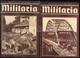 1997-1999 Militaria. Történelmi Ismeretterjesztő Kiadvány 4 száma.