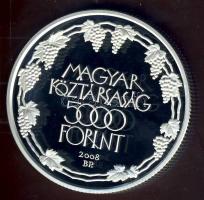 2008. 5000Ft Ag "Tokaji Történelmi Borvidék" T:PP Csak 5000db!