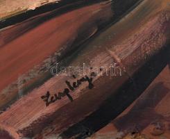 Zemplényi jelzéssel: Aktok. Olaj, farost, sérült. 55,5×78 cm