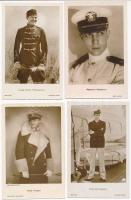 9 db RÉGI motívum képeslap: színészek és sztárok egyenruhában / 9 pre-1945 motive postcards: actors and stars in uniforms (Novarro, Charles Rogers, Willy Fritsch)