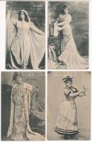 7 db RÉGI magyar motívum képeslap: színésznők / 7 pre-1910 Hungarian motive postcards: actresses