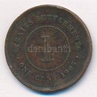 Straits Settlements / Brit gyarmat 1903. 1c bronz "VII. Eduárd" T:2- ph. 
Straits Settlem...