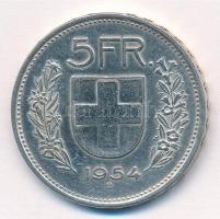 Svájc 1954B 5Fr Ag T:2 Switzerland 1954B 5 Francs Ag C:XF Krause KM#40