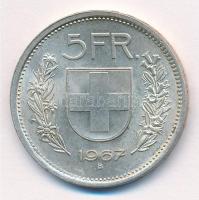 Svájc 1967B 5Fr Ag T:1- Switzerland 1967B 5 Francs Ag C:AU Krause KM#40