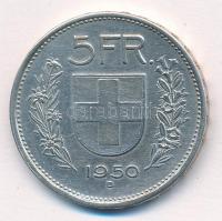 Svájc 1950B 5Fr Ag T:2 Switzerland 1950B 5 Francs Ag C:XF Krause KM#40