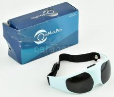 Optimask Pro szem-masszázs szemüveg eredeti dobozában, elemmel, működő, jó állapotban