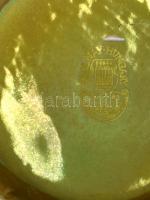 Zsolnay eozin mázas pohár,(Kovács István terv.), jelzett, hajszálrepedéssel, a repedés mentén egésze...