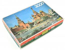 3000 darabos Vörös tér Kreml puzzle eredeti dobozában