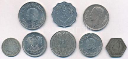Egyiptom 8db-os érme tétel T:1-,2 Egypt 8pcs of coins lot C:AU,XF