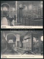 cca 1900 össz. 4 db leporelló: Velence, Trieszt, Nápoly, Pompeji, kopott, helyenként sérült vászonkö...