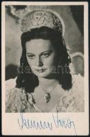 Szemere Vera (1923-1995) színésznő aláírása fotólapon