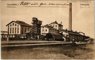 1918 Újverbász, Verbász, Novi Vrbas; Cukorgyár. Reich és Friedmann kiadása / sugar factory (EK)