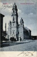 1906 Nagyvárad, Oradea; Olaszi, Váradolaszi plébániatemplom. D.K. Bp. / parish church in Olosig