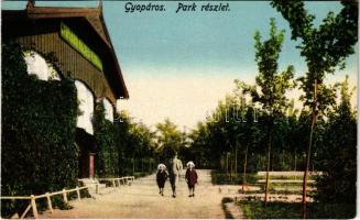 1927 Gyopárosfürdő (Orosháza), park részlet. Tomay kiadása (r)