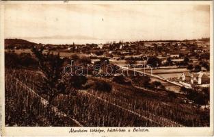 1931 Ábrahámhegy, Ábrahám látképe, háttérben a Balaton (EK)