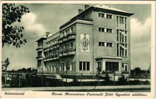 1936 Balatonőszöd, Kereskedelmi Minisztérium Tisztviselői Jóléti Egyesülete üdülőháza