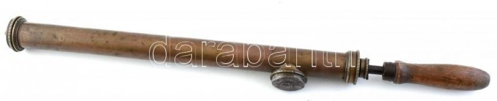 Hatalmas rézpumpa, 1900-1920, szép, működő állapotban, 73cm