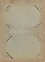 Egészvászon kötésű, üres szecessziós fotó- vagy képeslap album, 1900-1920 körül, kopott borítóval