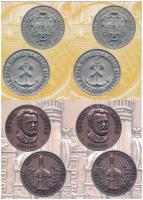 60 db MODERN magyar érmés képeslap, három változat ismétlődő példányokkal. Baranyai Érmegyűjtők Pécs / 60 modern Hungarian coin postcards, 3 variants with duplicate copies